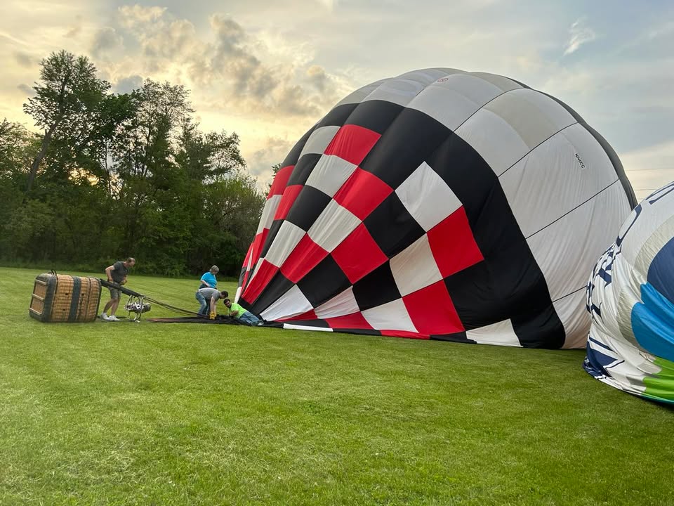 We were able to get everything organized on the two balloons after annuals.