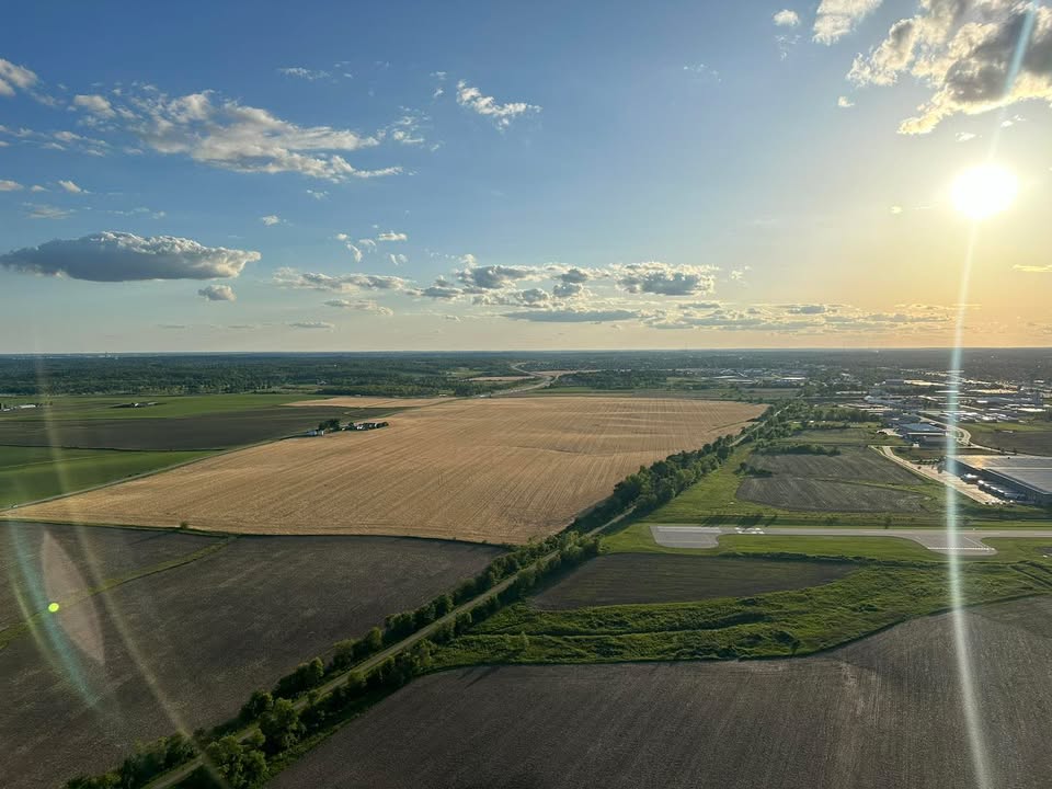 From last night’s flight flying over the beautiful Iowa countryside!