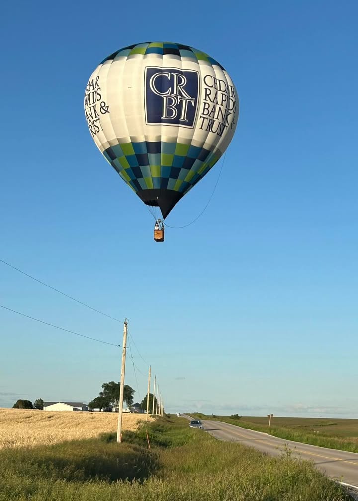 From last night’s flight flying over the beautiful Iowa countryside!