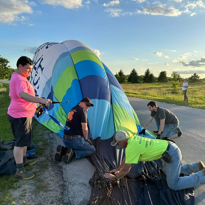 From last night’s flight flying over the beautiful Iowa countryside!
