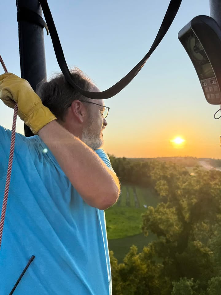 We patiently waited for the winds to die last night and were rewarded.